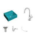 Ver imagem 2 de Kit Cuba Q32 Torneira 1198 Metal Válvula 1 Polegada Sifão Pvc Flexível Compace