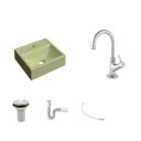 Ver imagem 2 de Kit Cuba Q32 Torneira 1198 Metal Válvula 1 Polegada Sifão Pvc Flexível Compace