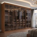 Ver mais imagens de Guarda-Roupa Casal 8 Portas com 8 Portas Reflecta com LED Paris Yescasa