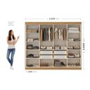 Ver imagem 4 de Guarda-Roupa Casal 8 Portas com 8 Portas Reflecta com LED Paris Yescasa