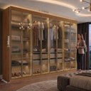 Ver imagem 7 de Guarda-Roupa Casal 8 Portas com 8 Portas Reflecta com LED Paris Yescasa