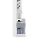 Ver imagem 6 de Guarda Roupa Solteiro Modulado Cp04 Taiga Branco/grey L01 - Mpozenato