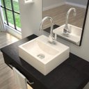 Ver imagem 1 de Kit Cuba Q32 Torneira Luxo 1195 Metal Válvula Click 1 Polegada G Sifão Pvc Flexível Compace