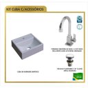 Ver imagem 3 de Kit Cuba Q32 Torneira Luxo 1195 Metal Válvula Click 1 Polegada G Sifão Pvc Flexível Compace