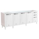 Ver imagem 2 de Balcão de Cozinha de Aço 5 Portas para Pia Star New