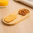 Ver imagem 4 de Bandeja Oval 24x11x1,5cm Bambu Lyor Nature Multiuso Petisqueira Buffet Mesa