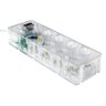 Kit 8 Tomadas + Ethernet Cat5e - Rj45 Transparente Clamper - 1