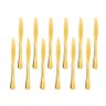 Kit com 12 Facas de Sobremesa Elite Glamour Dourado Gourmet Mix - 1