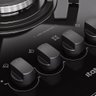 Kit com 5 Manípulos Cooktop Vitrum Preto Itatiaia - 1