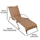 Ver imagem 3 de Jogo de 4 Cadeiras Alumínio e Mesa c/ 2 Espreguiçadeiras - Cappuccino