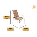 Ver imagem 6 de Jogo de 4 Cadeiras Alumínio e Mesa c/ 2 Espreguiçadeiras - Cappuccino