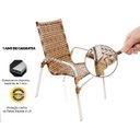 Ver imagem 7 de Jogo de 4 Cadeiras Alumínio e Mesa c/ 2 Espreguiçadeiras - Cappuccino