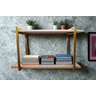 Nicho DUPLO metalon 110X20  BRANCO/DOURADO  METALICO 02 - 4