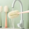 Escova com Esponja Alça Longa Doméstica para Limpeza de Copo e Garrafa - 1