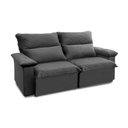 Ver imagem 5 de Sofá Retrátil Reclinável Paris 200cm Suede Velut com Molas Ensacadas - King House