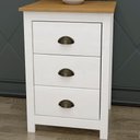 Ver imagem 2 de Kit 02 Mesas de Cabeceira Madeira Maciça 46 Cm 9130 Branco Freijo Milani Store