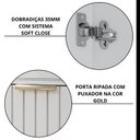 Ver imagem 6 de Gabinete para Banheiro 60cm com 1 Porta 2 Nichos e Cuba de Sobrepor Noruega Branco