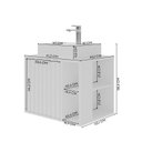 Ver imagem 3 de Gabinete para Banheiro 60cm com 1 Porta 2 Nichos e Cuba de Sobrepor Noruega Branco