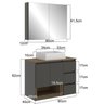 Gabinete de Banheiro 80cm Vitória com Espelheira e Cuba - 3