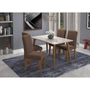 Ver imagem 1 de Conjunto Sala de Jantar Mesa Adele 4 Cadeiras Milena Cimol