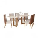 Ver imagem 1 de Mesa Jantar Yara 200 6 Cadeiras Anne - Henn