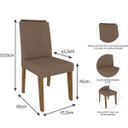 Ver imagem 4 de Conjunto Sala de Jantar Mesa Ana 6 Cadeiras Nicole Cimol