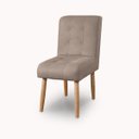 Ver imagem 1 de Cadeira Confortavel Jantar Luna Suede Capuccino para Quarto Sala Recepção.