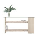 Ver imagem 2 de Aparador 2 Prateleiras Ulisses Calacata Off-White sem Porta sem Gavetas MDP 150cm Off White Casah