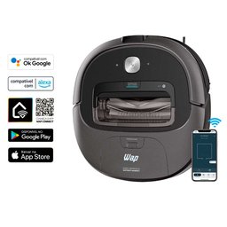 Aspirador Robô Bivolt com Amazon Alexa e Google Assistente Robot Wconnect Wap - 7 Aspirador Robô Bivolt com Amazon Alexa e Google Assistente Robot Wconnect Wap - 7
