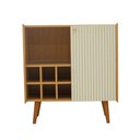 Ver imagem 1 de Balcão Adega Cinamomo 100% Mdf Vértice Cinamomo White Laca Brilho