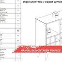 Ver imagem 3 de Balcão Adega Cinamomo 100% Mdf Vértice Cinamomo White Laca Brilho