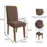 Conjunto Sala de Jantar Mesa Rafaela 6 Cadeiras Milena Cimol - 4