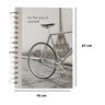 Agenda Planner Caderno Caderneta A5 Bicicletas Espiral Dupla Folhas Pautadas KOPECK Cinza - 1