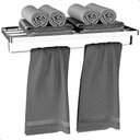 Ver imagem 5 de Porta Toalhas de Banho Duplo Toalheiro Hotel Inox F.empire