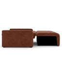 Ver imagem 5 de Sofá Cama para Sala de Estar Amora New Veludo Matrix - Cobre