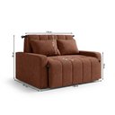 Ver imagem 6 de Sofá Cama para Sala de Estar Amora New Veludo Matrix - Cobre