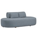 Ver imagem 1 de Sofá Orgânico Horizonte 3 Lugares 180cm Bouclé Azul Claro - Nexta Casa