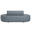 Ver imagem 5 de Sofá Orgânico Horizonte 3 Lugares 180cm Bouclé Azul Claro - Nexta Casa