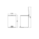 Ver imagem 4 de Lixeira C/ Pedal Loop 5 L Aco Inox C/ Acab. Polido (94547005) - Tramontina