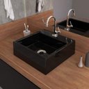 Ver imagem 1 de Kit Cuba Q355 Torneira 1198 Metal Válvula 1 Polegada Sifão Pvc Flexível Compace