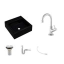 Ver imagem 2 de Kit Cuba Q355 Torneira 1198 Metal Válvula 1 Polegada Sifão Pvc Flexível Compace