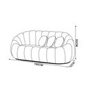 Ver imagem 4 de Sofá 2 Lugares Orgânico para Sala Cloud Bouclê Rosê E03 - D’Rossi