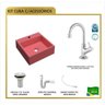 Kit Cuba Q355 Torneira 1198 Metal Válvula 1 Polegada Sifão Pvc Flexível Compace - 3