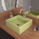 Ver imagem 1 de Kit Cuba Q355 Torneira 1198 Metal Válvula 1 Polegada Sifão Pvc Flexível Compace