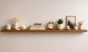 Ver imagem 1 de Prateleira MDF 210x20 Moderna Suporte Parede Invisivel 30mm Italian Noce