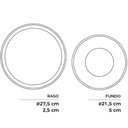 Ver imagem 2 de Jogo de Pratos 12 Peças Porto Brasil Cerâmica Stoneware Fundos Rasos 6 Pessoas