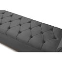 Ver imagem 3 de Baú Recamier Cama Box Quarto Madeira Estofado Grécia Casal:cinza