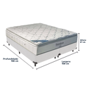 Ver imagem 3 de Cama Box e Colchão Freedom Molas Ensacadas Queen Ortobom: Branco