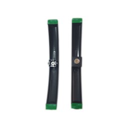Puxador curvo com 1 furo 27cm para porta de vidro e portão - Preto - 3