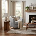 Ver mais imagens de Poltrona Decorativa Aura Pes Madeira Boucle Tce 1018 Moll